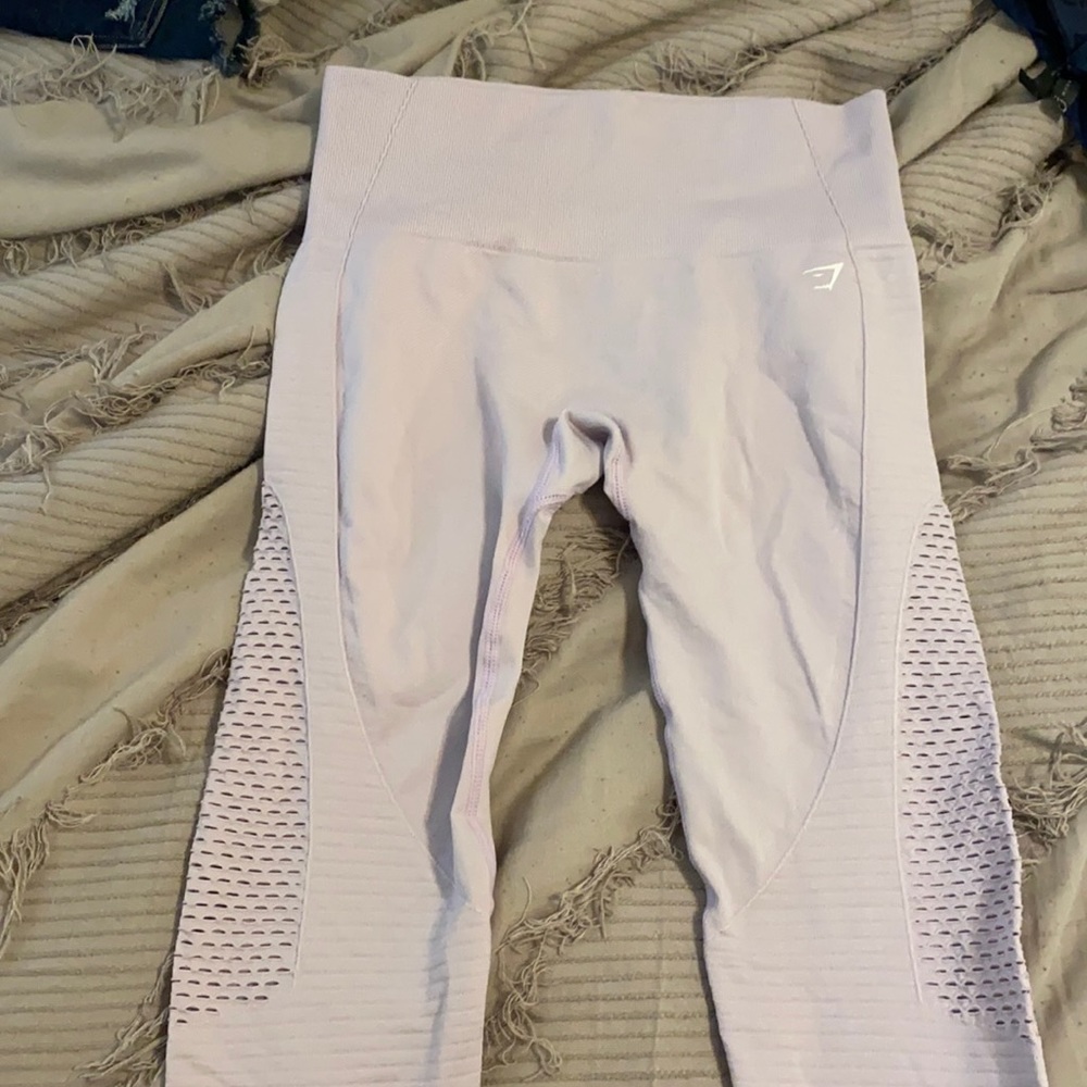 purple gym shark leggings